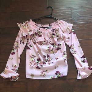 H&M Floral Off Shoulder Top